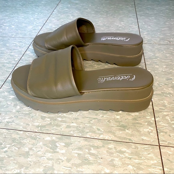 ✨ Army Green Open toe sandals - Size 40 - Picture 4 of 5